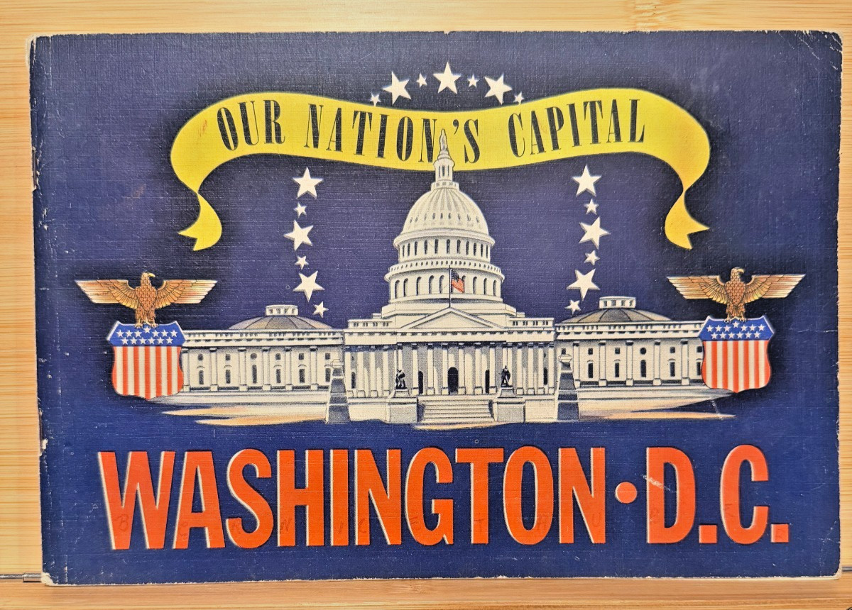 Vintage 1942 Our Nation's Capital Washington DC Souvenir Booklet WWII Diary Log