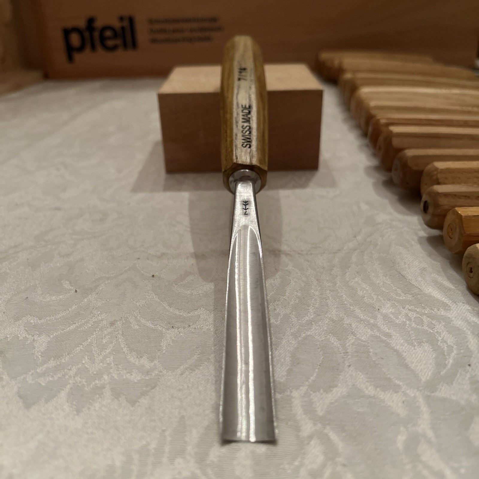 Pfeil Swiss Made Straight Carving Gouge # 7 / 14mm Excellent Condition Sharp