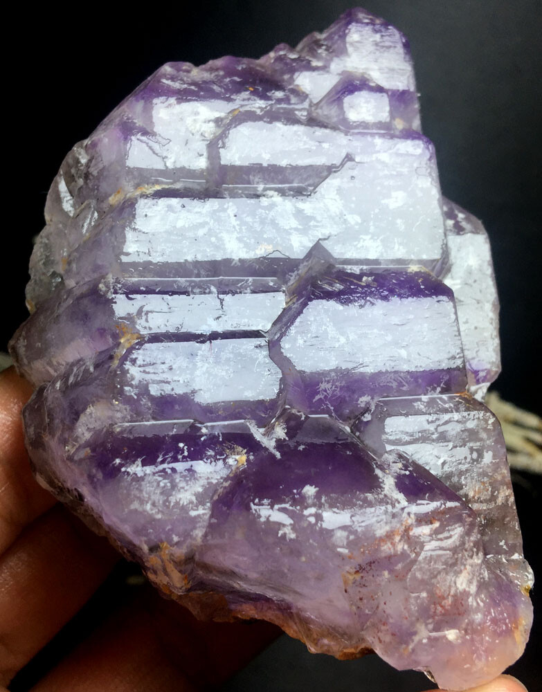 255g Beautiful Super Seven Skeletal Amethyst Quartz Crystal Reiki Healing P834