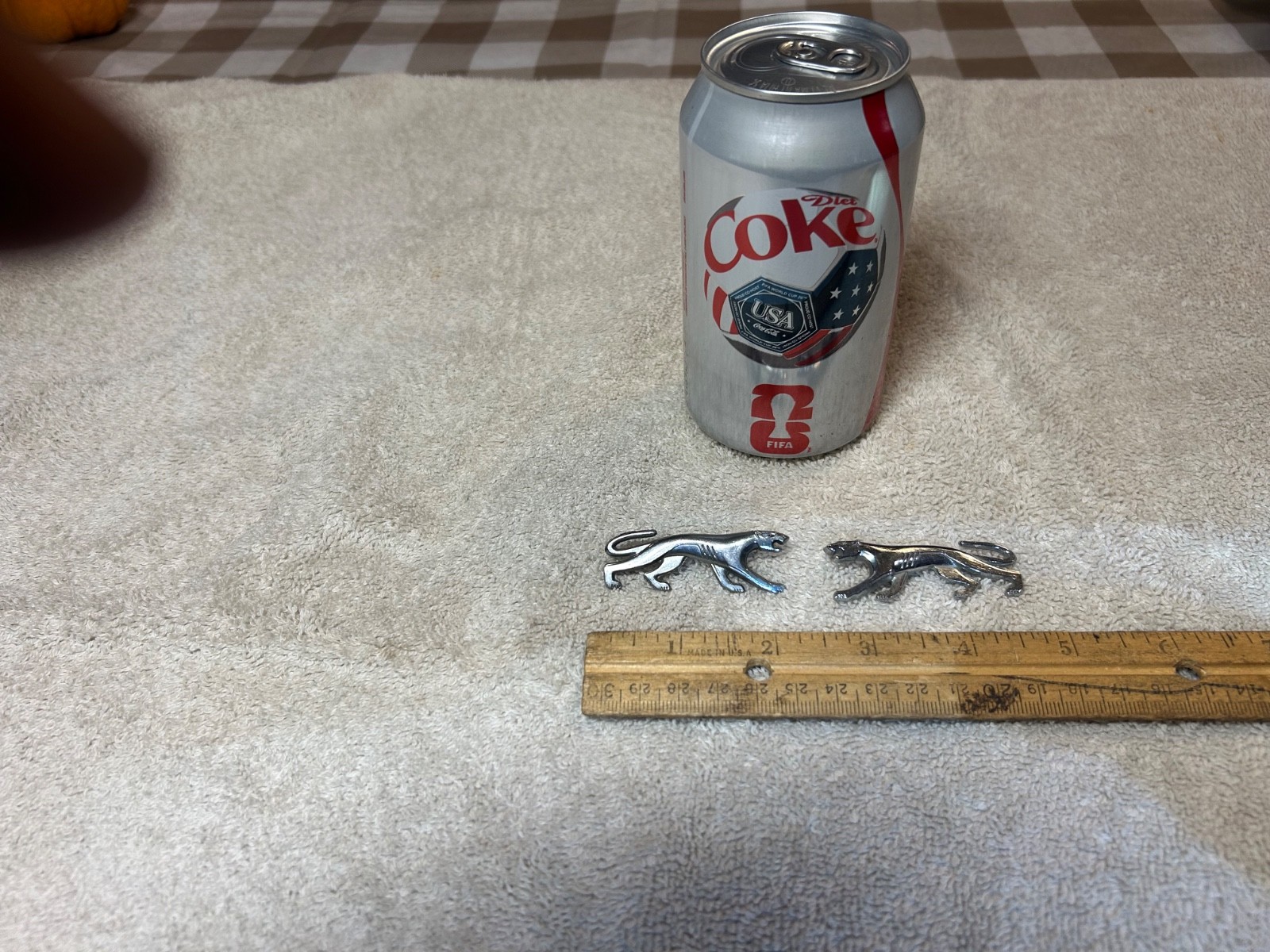 Vintage Cougar Chrome R & L Car Emblems