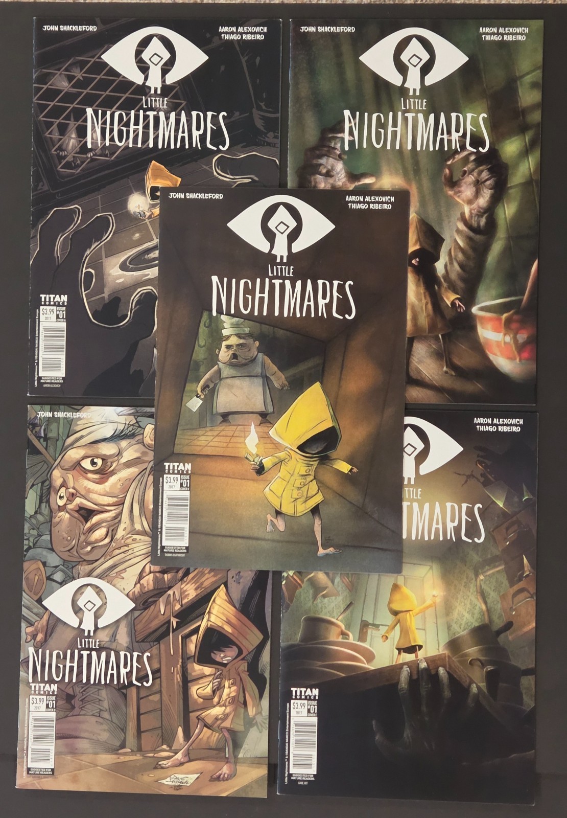 Little Nightmares #1 2017 Set of 5 Covers Including The Game Art Variant