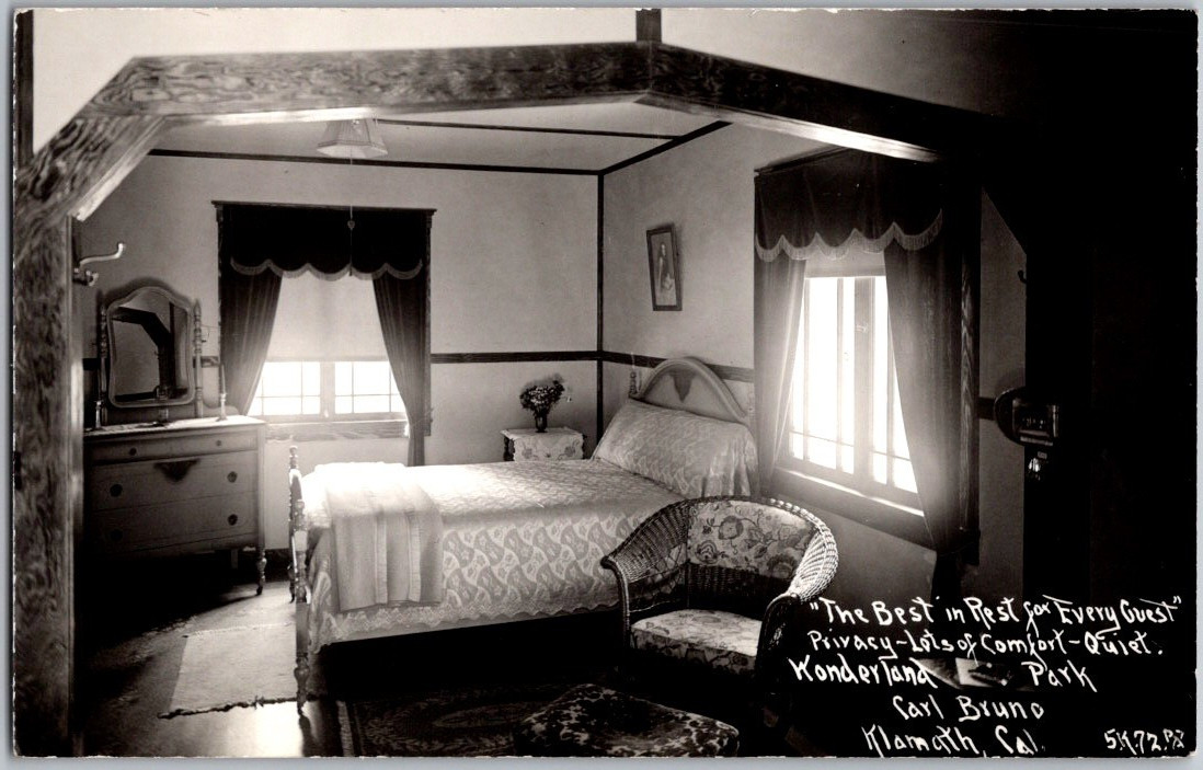 Vintage RPPC Postcard Best in Rest Wonderland Park Carl Bruno Klamath California