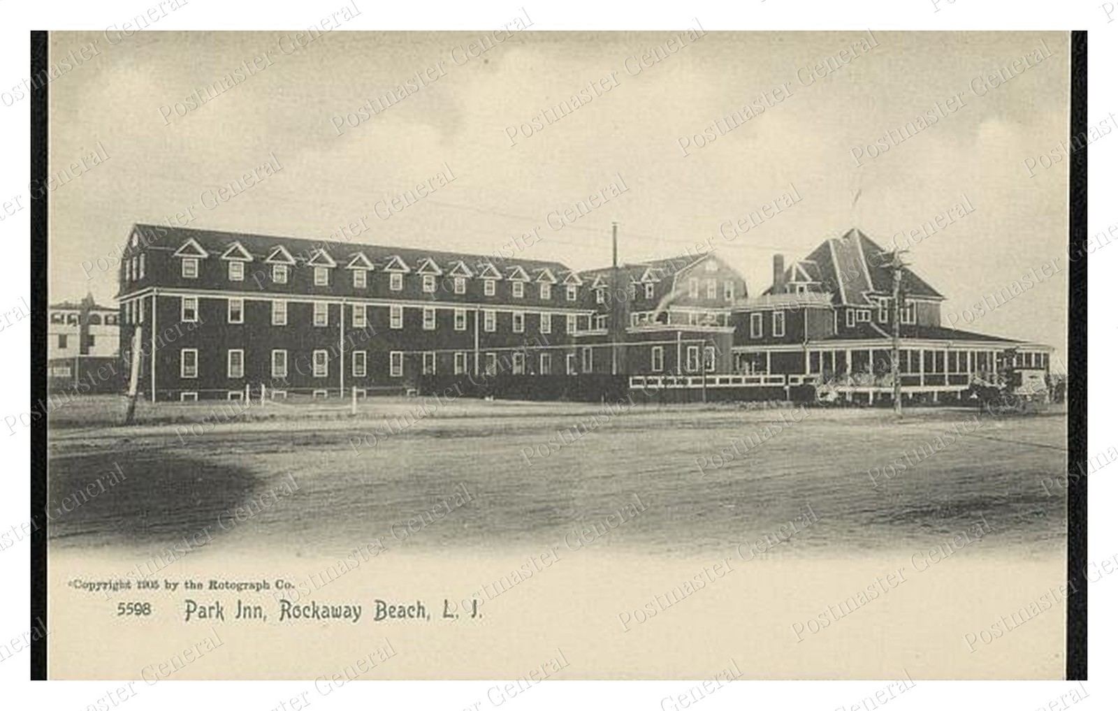 Rockaway Beach New York Park Inn Standard Postcard COPY RPPC