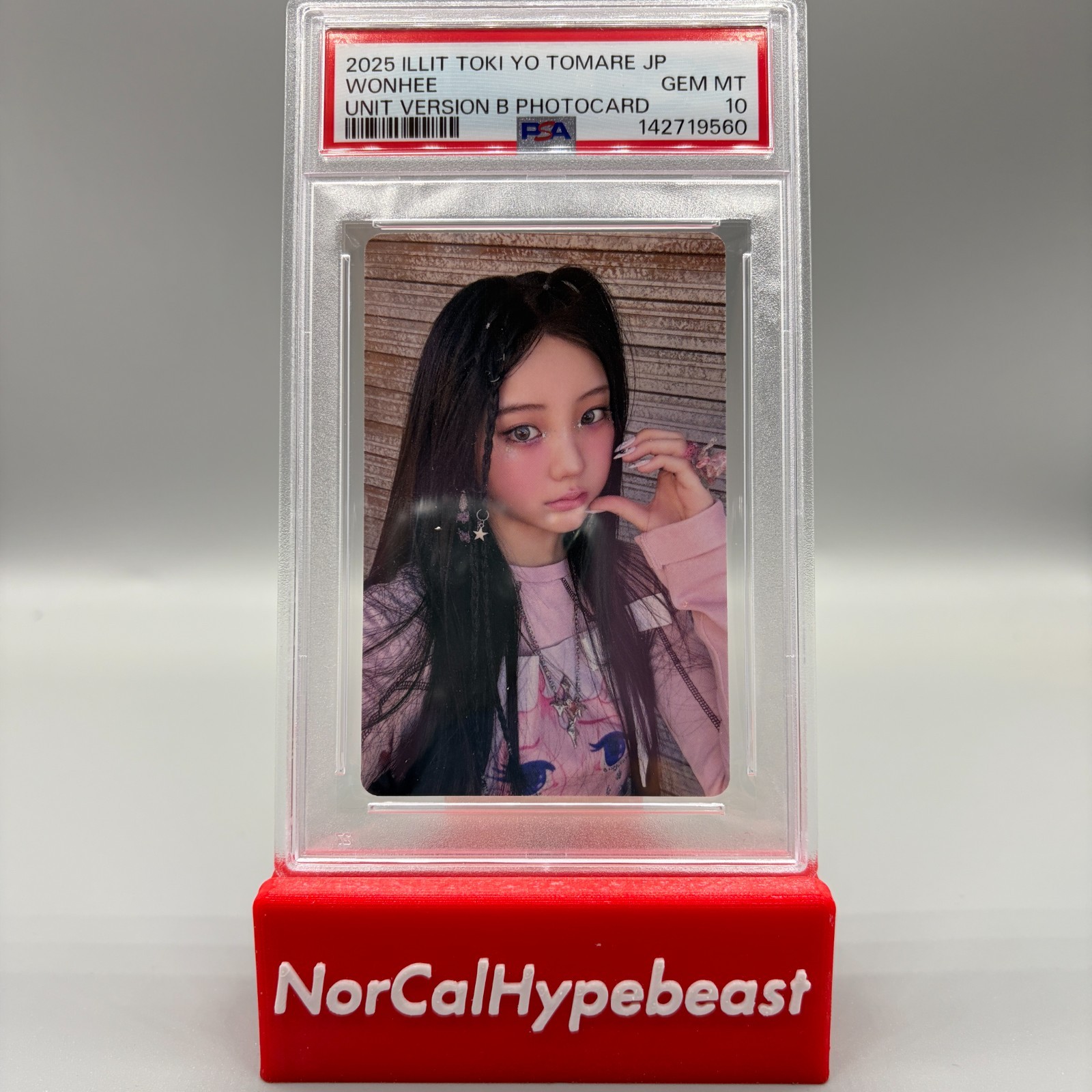 2025 ILLIT Toki Yo Tamare Japan WONHEE Unit Verison B Photocard PSA 10 GEM MINT