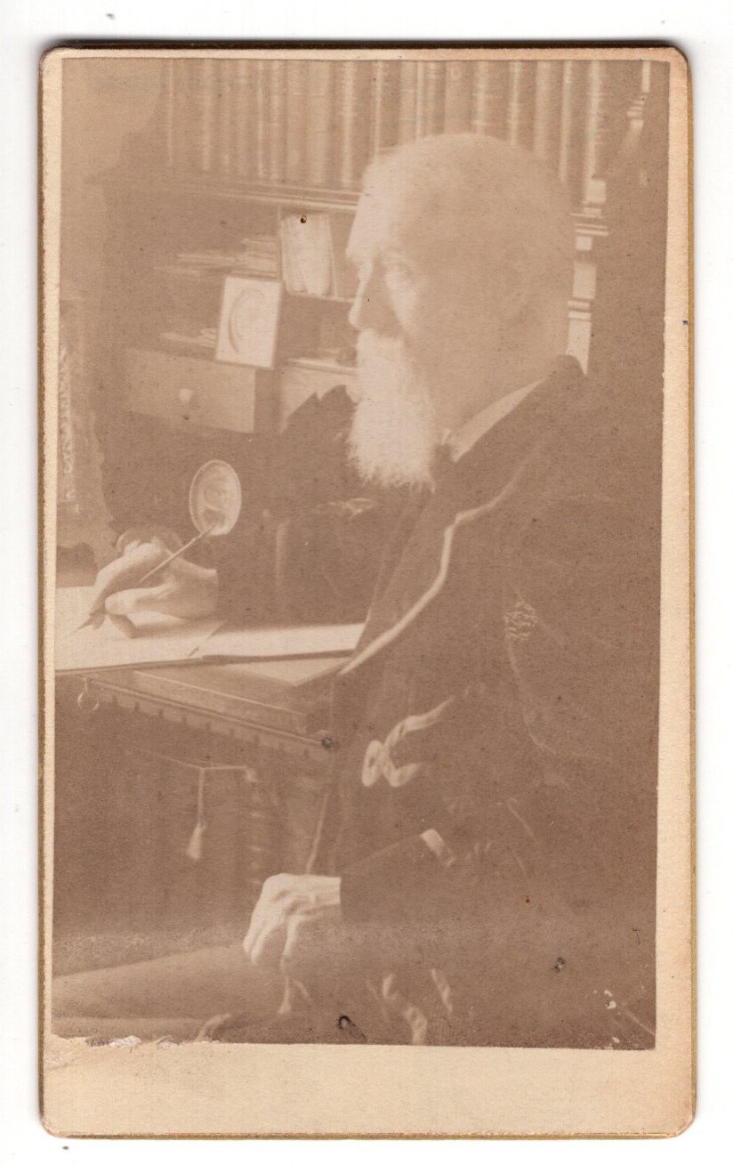 Antique CDV Circa 1868 Abdullah Freres Old Bearded Man Constantinople Turkey