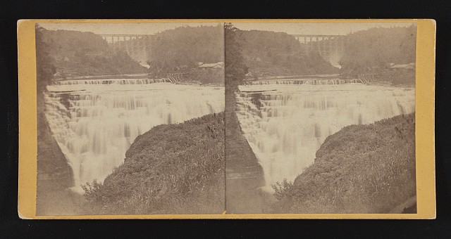 Photo:Middle Falls Niagara Falls New York 1860s Stereo View