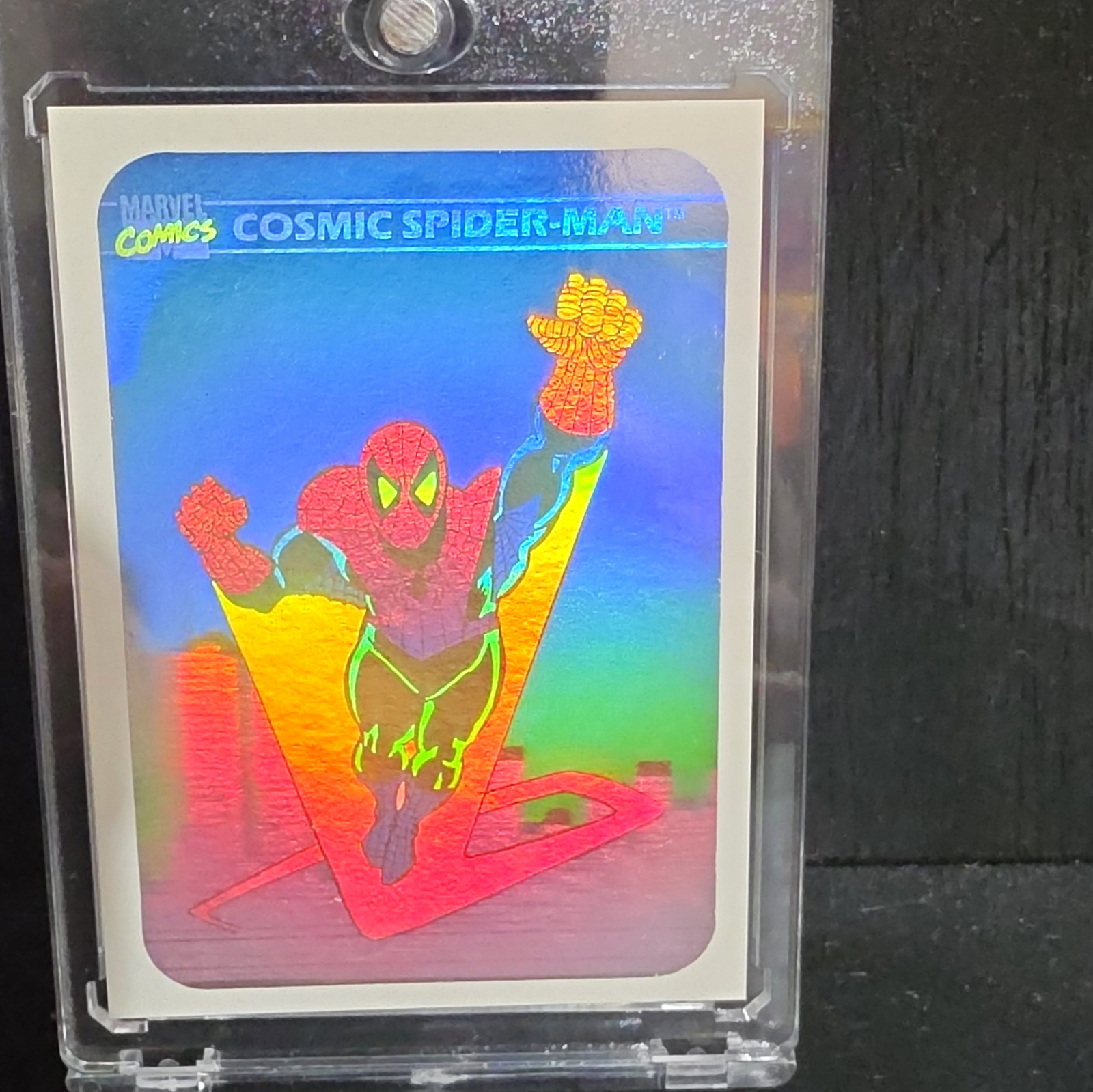 Impel 1990 Marvel Universe Hologram Cards MH1 Cosmic Spider-Man Hologram