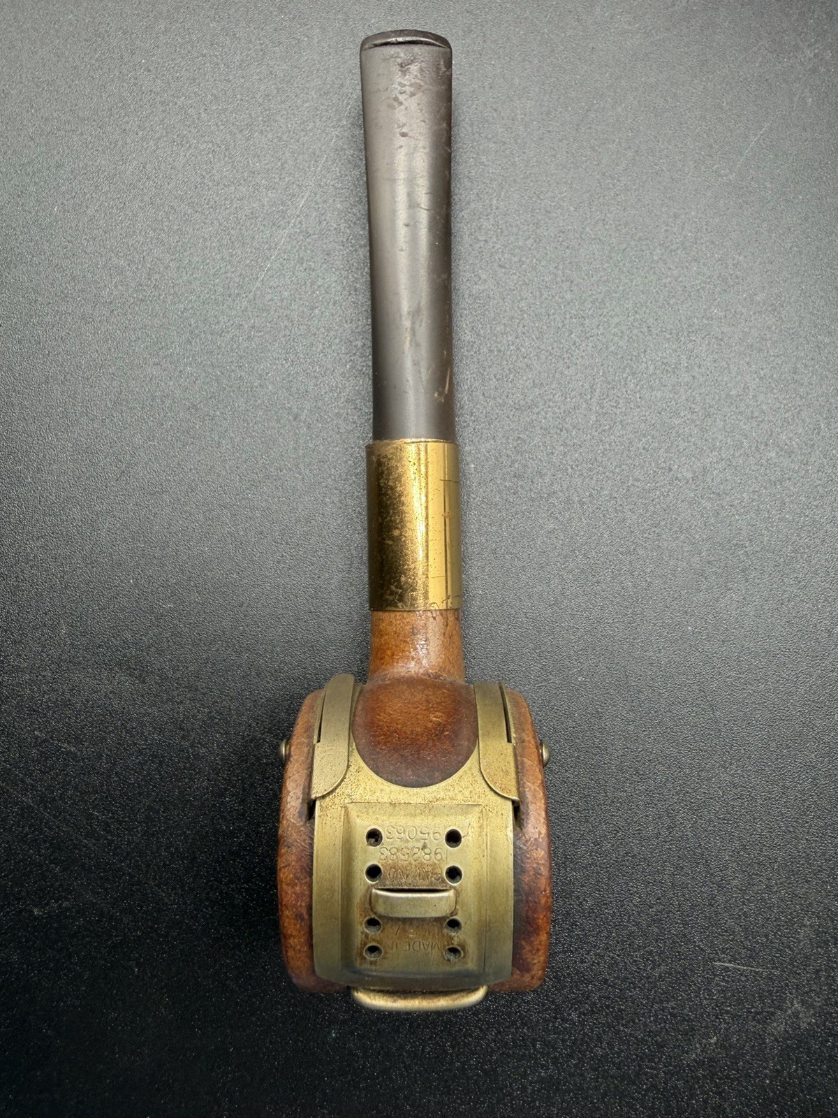 Vintage 1930s Bowers Whistle Or Drum Covered Estate Tobacco Pipe