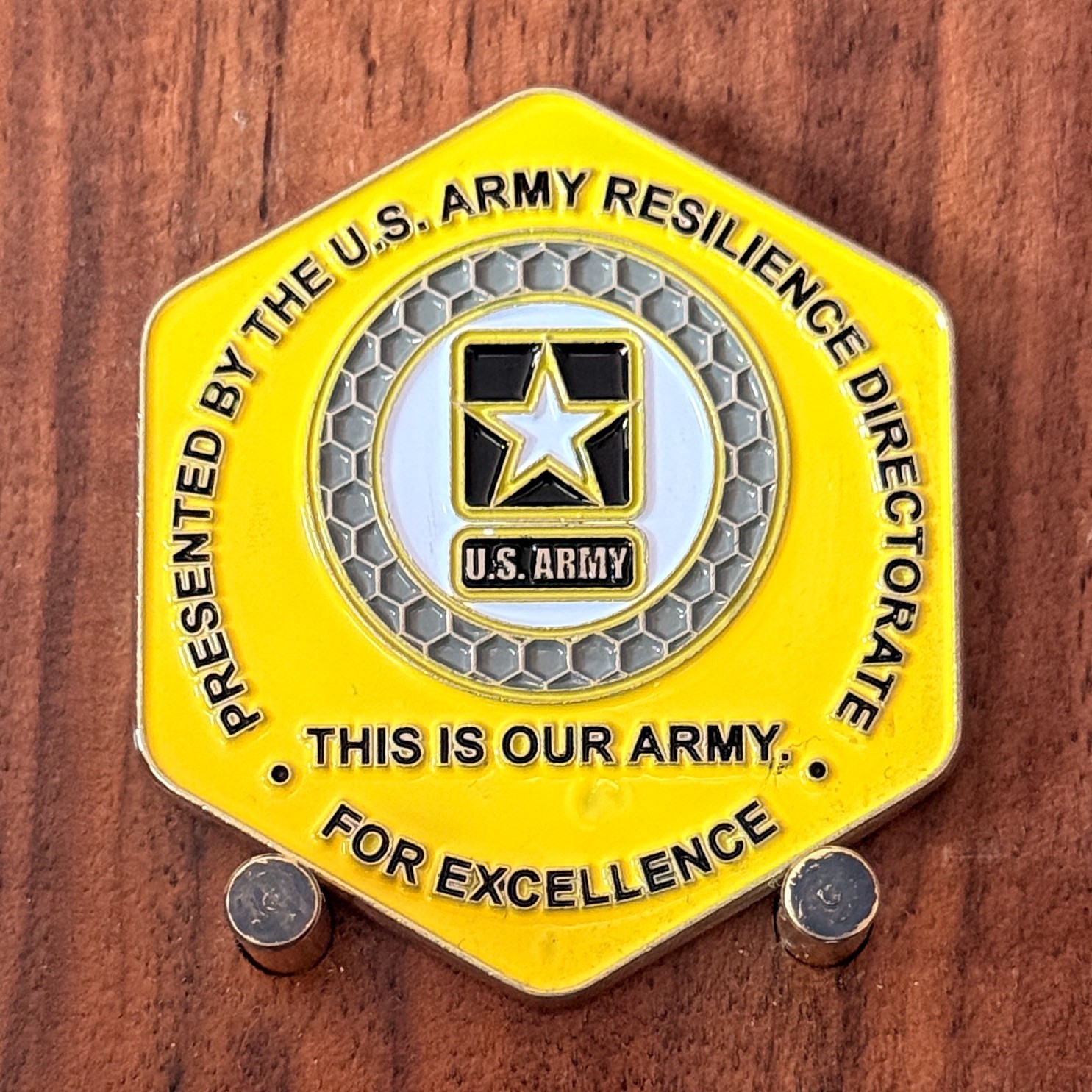 US Army Resilience Directorate Hexagonal Challenge Coin  W#31