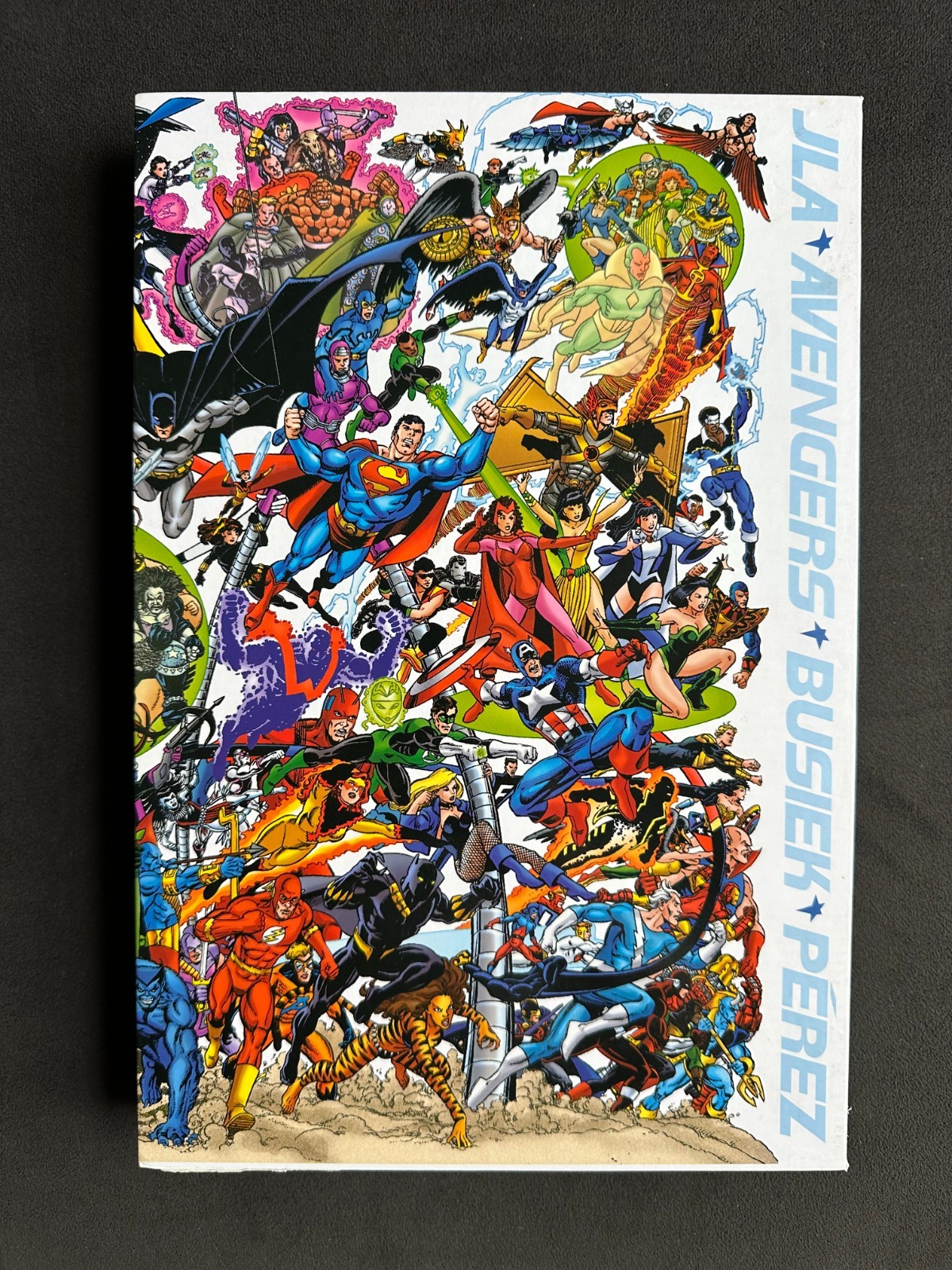 JLA/Avengers Collector's Edition Hardcover First Printing Busiek Perez both book