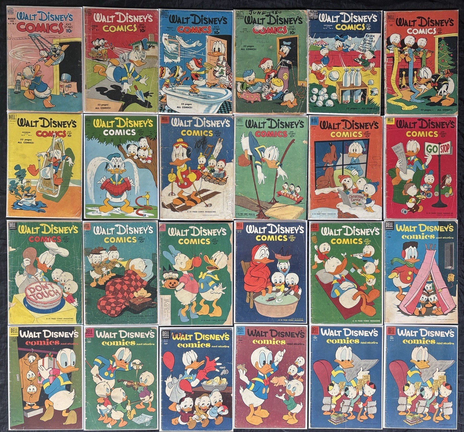 Walt Disney’s Comics and Stories Lot of (167) Issues Golden/Silver/Bronze Dell