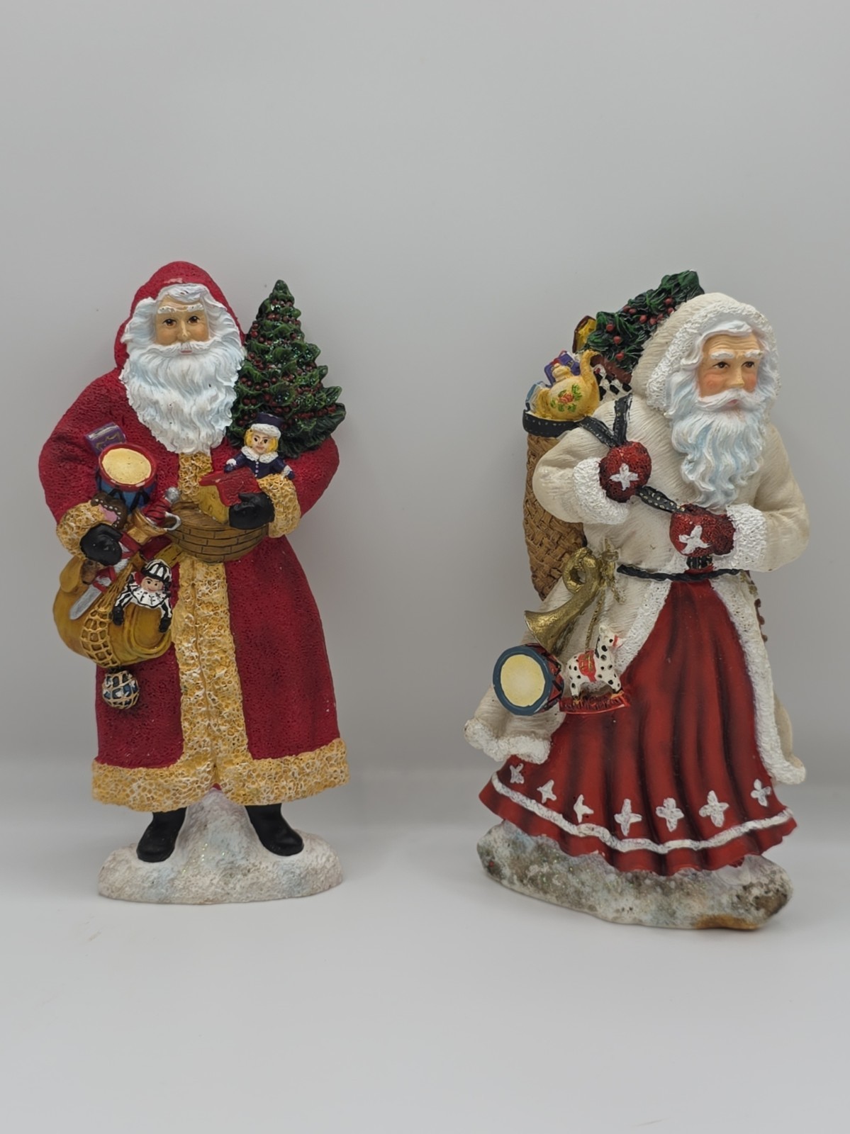 2 Pipka Collectors Ornaments Simple Pleasures Santa & The Snowflake Santa Prism