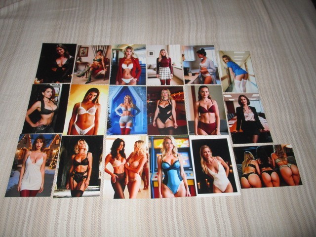 LOT OF 18 PHOTOS-RISQUE-BIKINIS & MORE PHOTOS--SPECIAL LOT