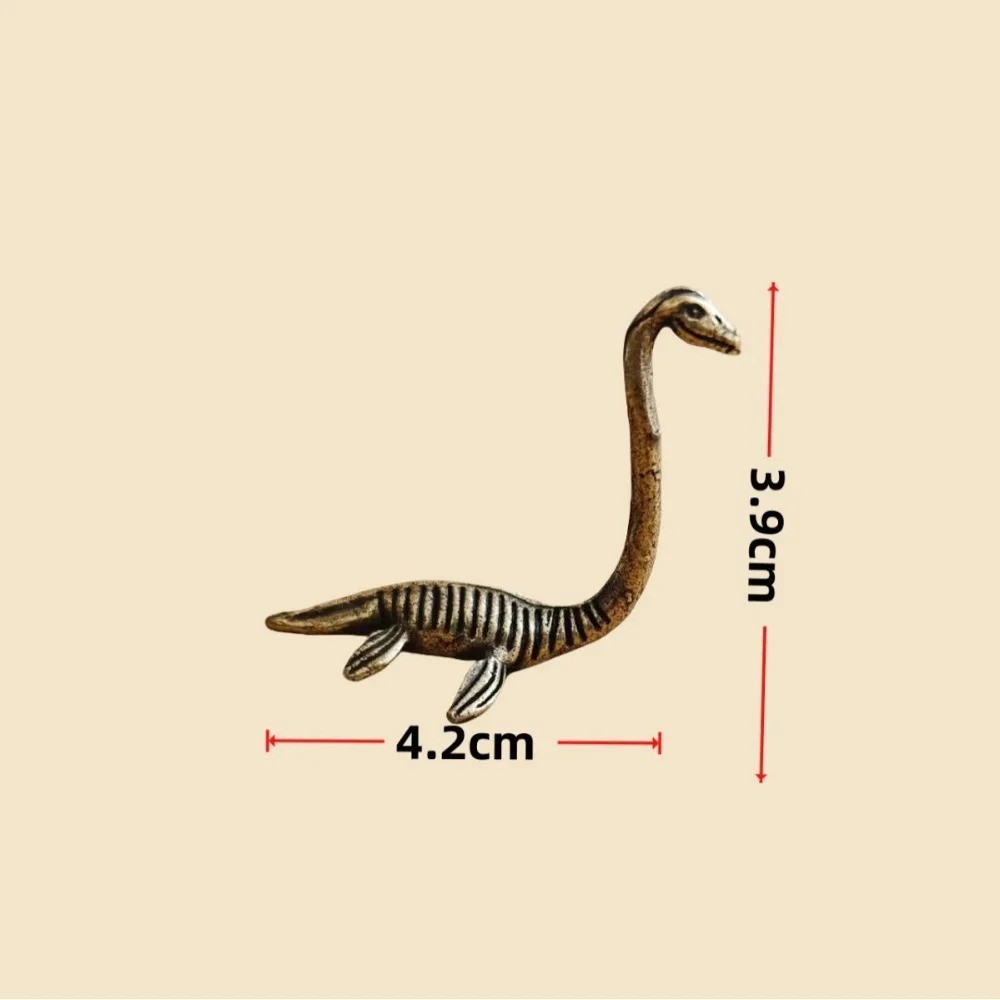 Vintage Loch Ness Monster Brass Figurine Antique Style Miniature Collectible Hom