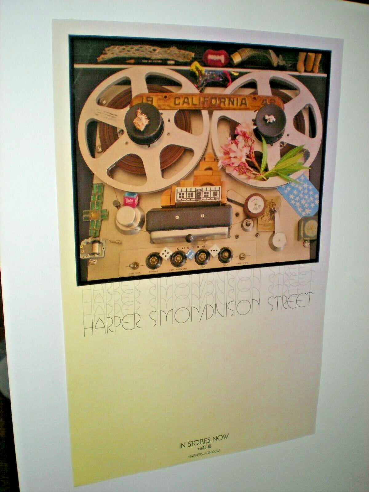 POSTER - HARPER SIMON division street Promo For The bands promo album cd @