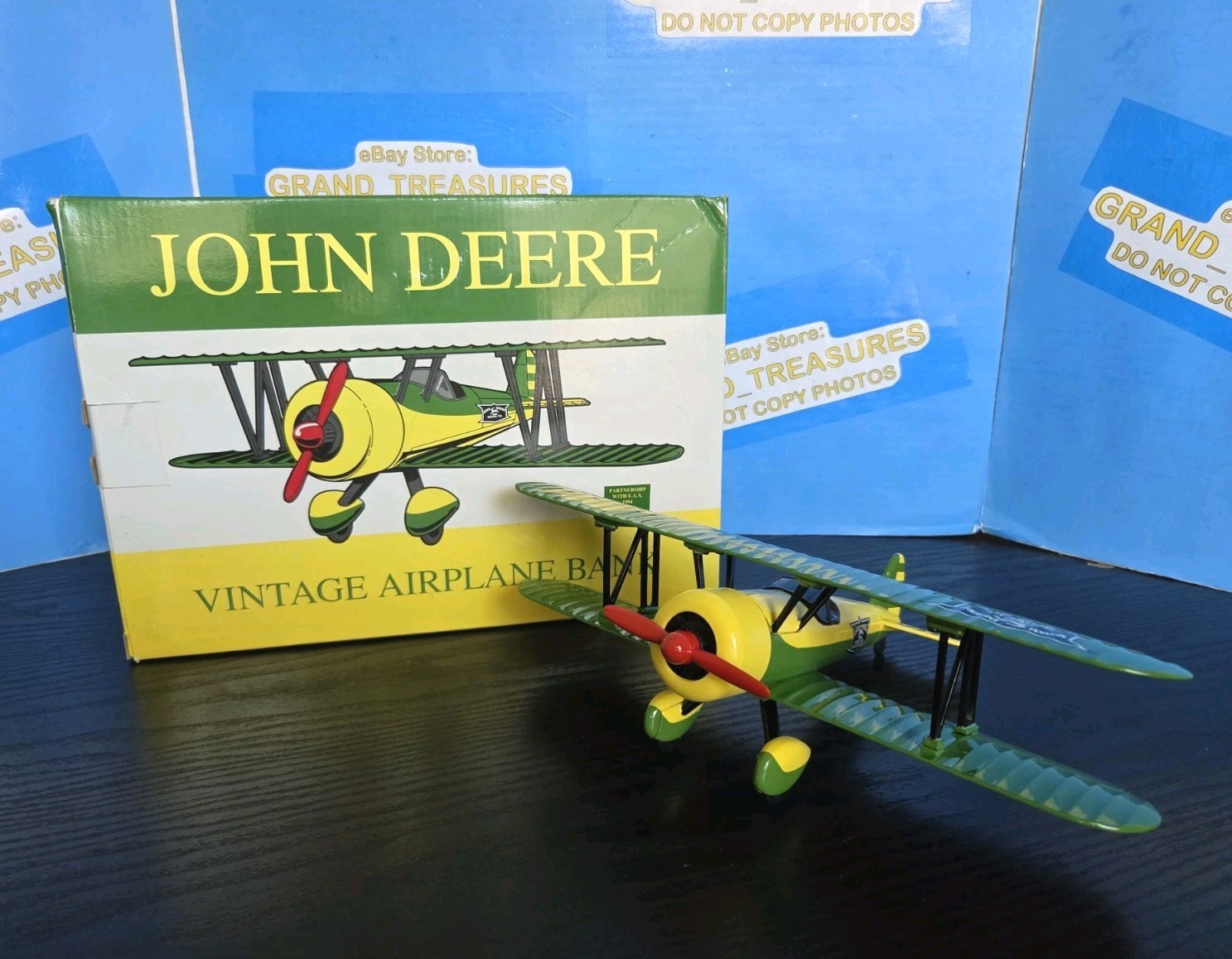 *VINTAGE* 1993 SPEC CAST JOHN DEERE AIRPLANE BACK Moline Liberty w/Box 1 of 500