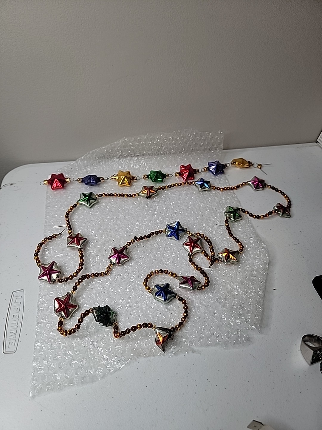 Rare~Vintage Christopher Radko Nautical & Star Garland* Set Of 2~Read Desc