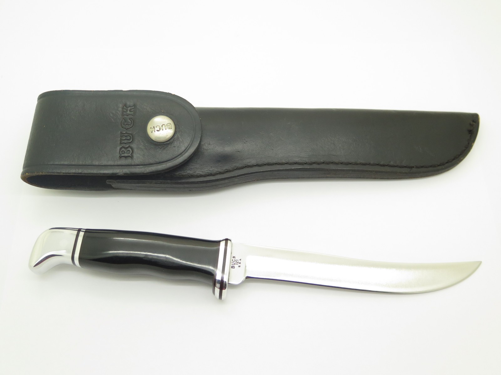 Vintage 1972 Buck 121 Fisherman Inverted 3 Liner USA Fixed Fillet Hunting Knife Vintage 1972 Buck 121 Fisherman Inverted 3 Liner USA Fixed Fillet Hunting Knife