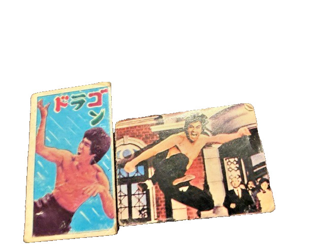 Vintage Japanese Bruce Lee Menko Card Lot - Kenrick TOWA Martial Arts Set #14