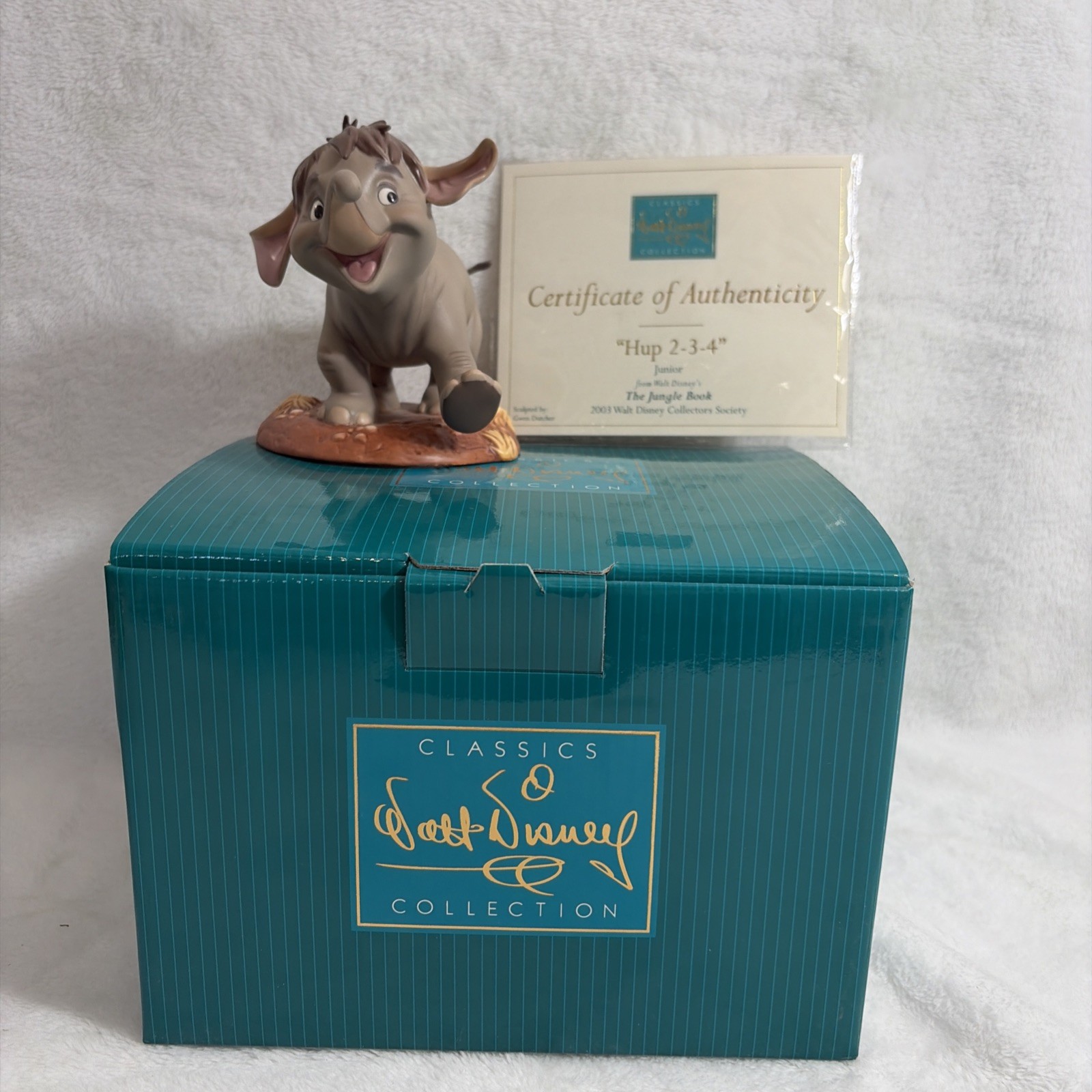 WDCC Disney Jungle Book Junior Hup 2-3-4 Figurine 1217974 Box COA 2003