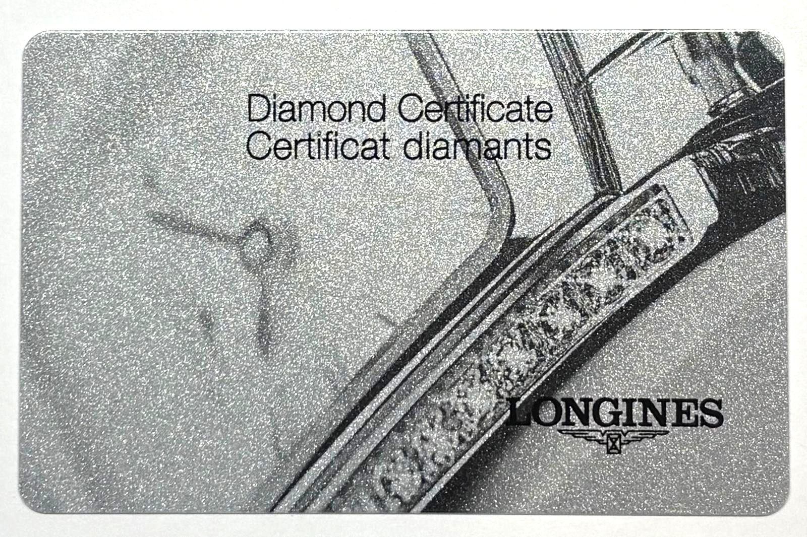 Longines Elegant Collection Diamond Certificate L4.809.4.87.6 OEM Authentic