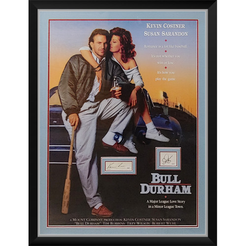 Bull Durham Full-Size Movie Poster Deluxe Framed with Kevin Costner And Susan Sa