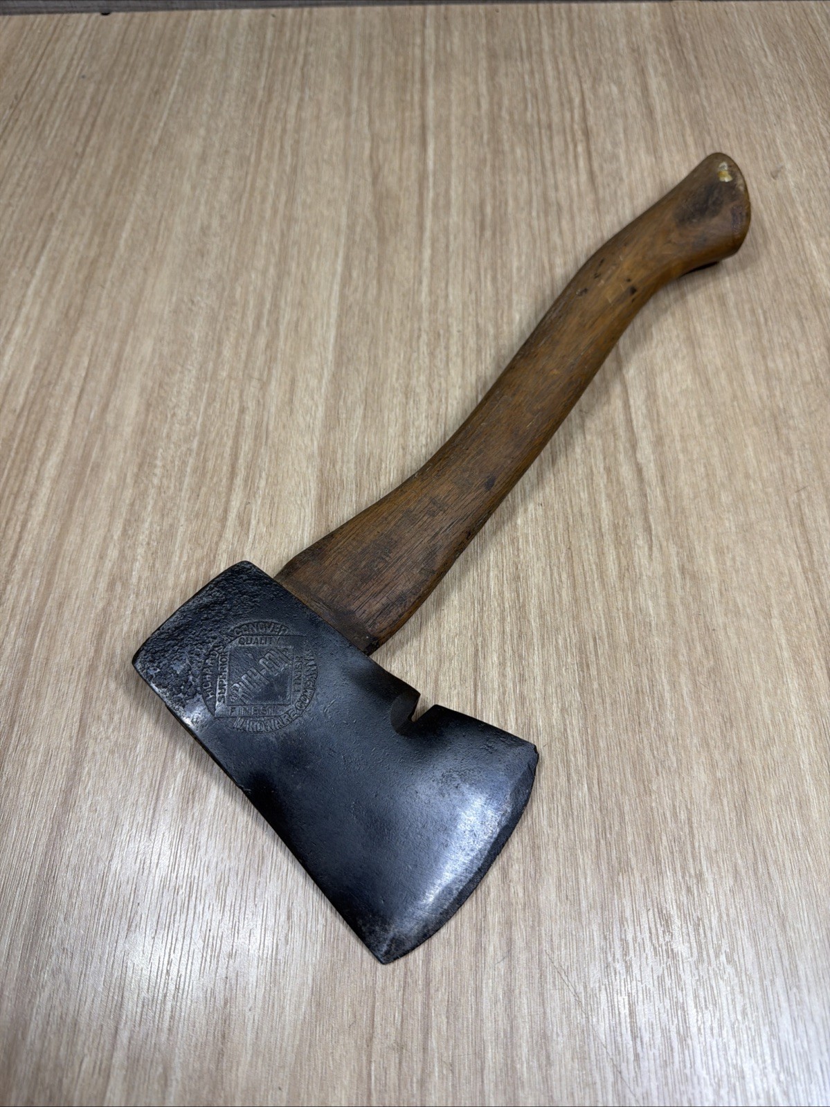 Vintage Embossed Hatchet RICH CON Richards & Conover Carpenters Hammer USA