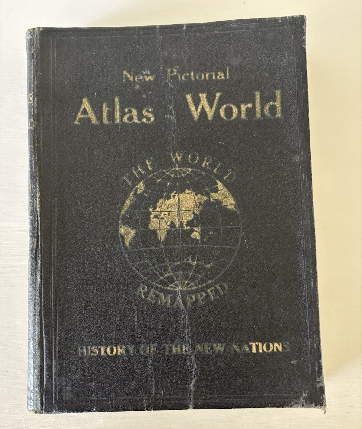 1921 Pictorial Atlas of the World Leather Bound