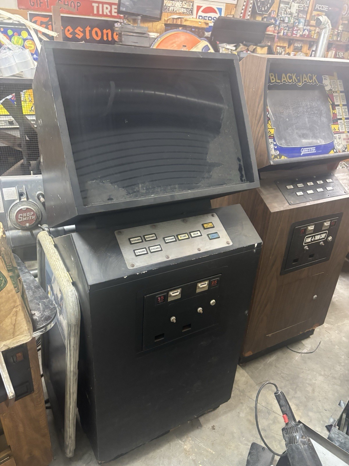 Vintage 1970s/1980s 25¢ Video Poker / Draw Poker Arcade Machine – Original 
