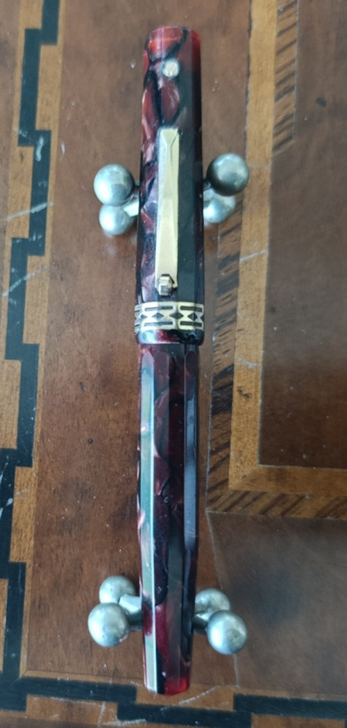 Wahl Eversharp Doric Senior Gold Seal Fountain Pen, Morocco Red 1932 1^ Series