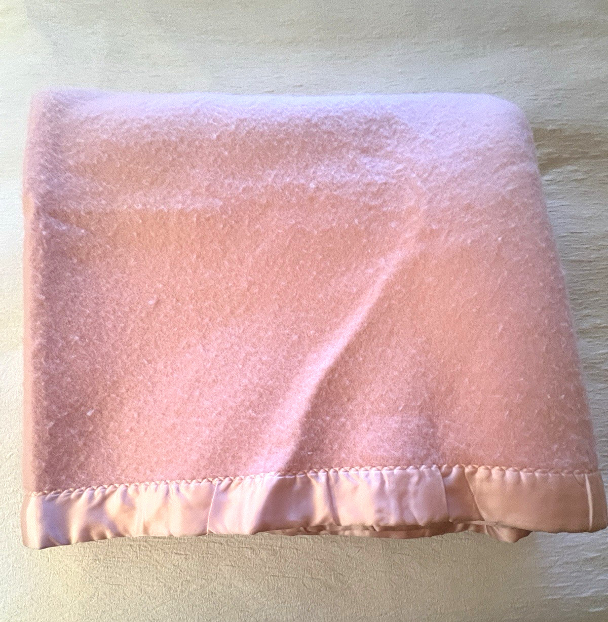 Vintage Northern Chatham 100% Wool Blanket Pink Satin Queen/King - 102\