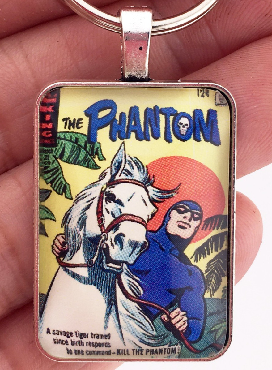 King Comics The Phantom #21 Hero Horse Sy Barry March 1967 Keychain or Necklace