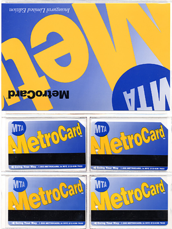 NYC MTA INAUGURAL METROCARD SET 1994 Unopened Original Seal  NR-MINT   