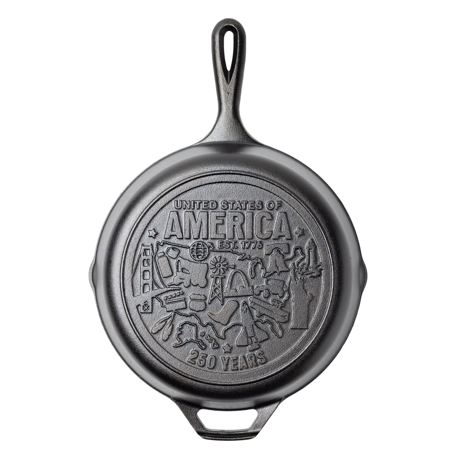 Lodge Pre-Seasoned Cast Iron Skillet, 10.25 Inches, USA Icons L8SKA250