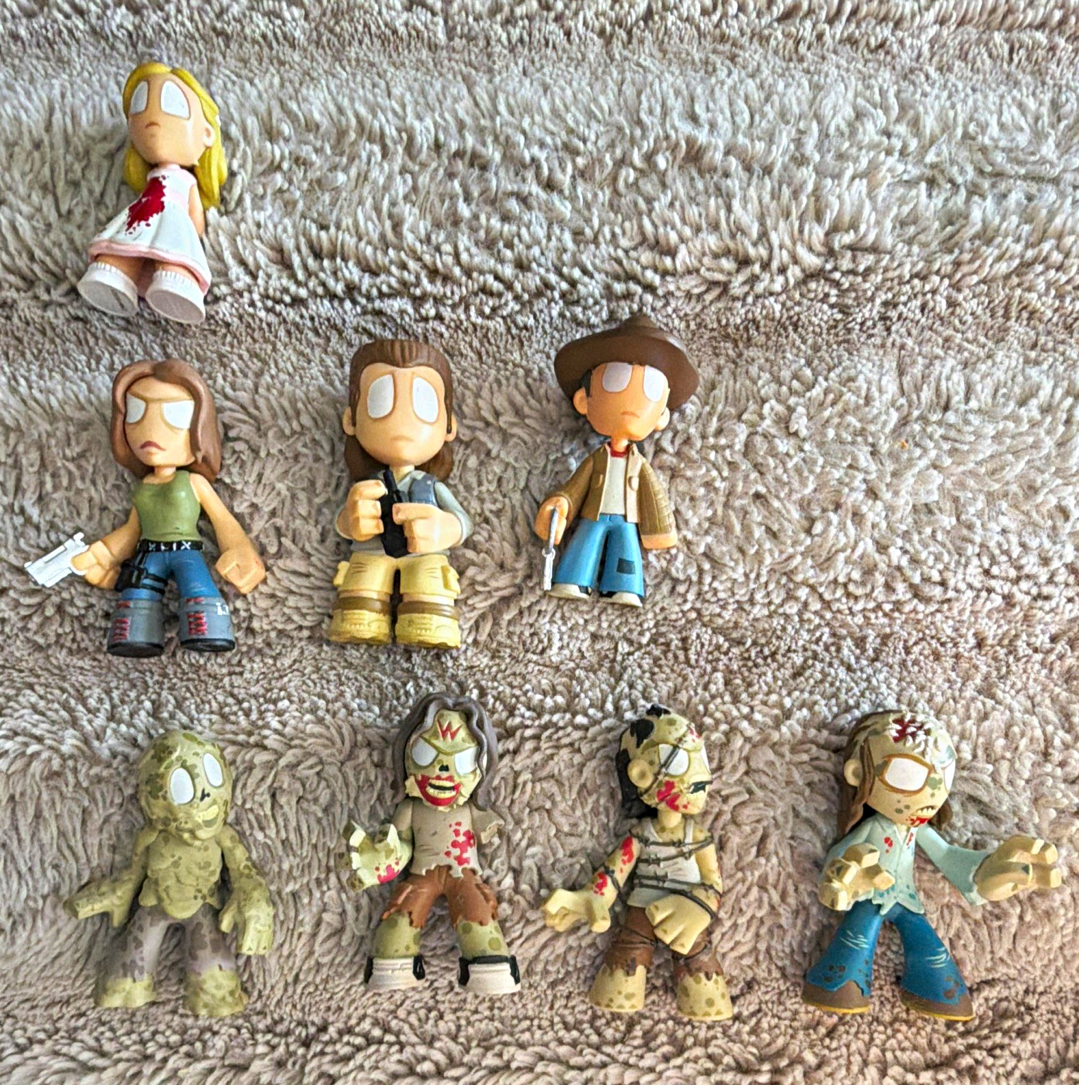 Funko Mystery Minis The Walking Dead Lot 7-Pack Eugene, Carl, Maggie, Walkers