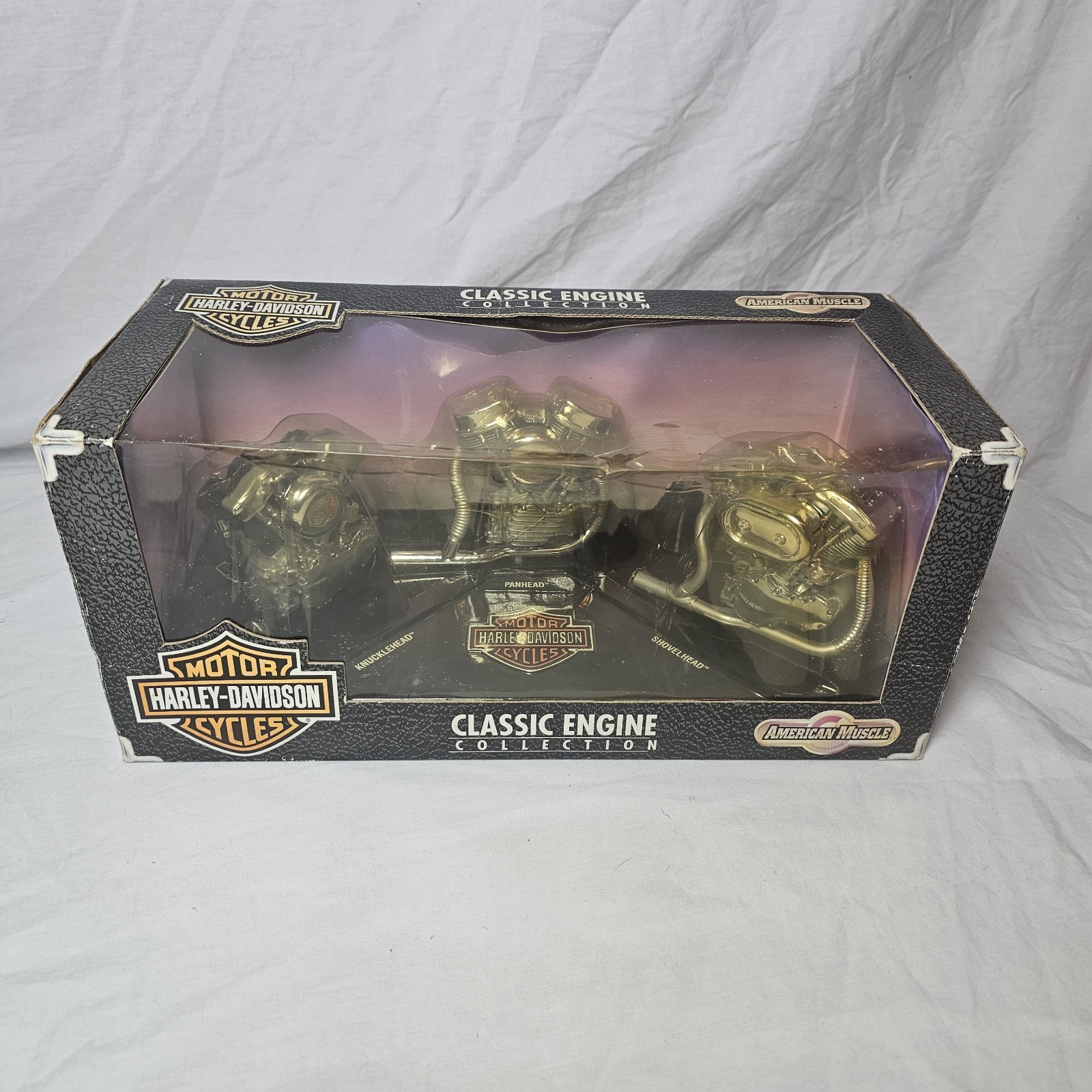 1998 Ertl Harley Davidson American Muscle Classic Engine Collection DAMAGED BOX