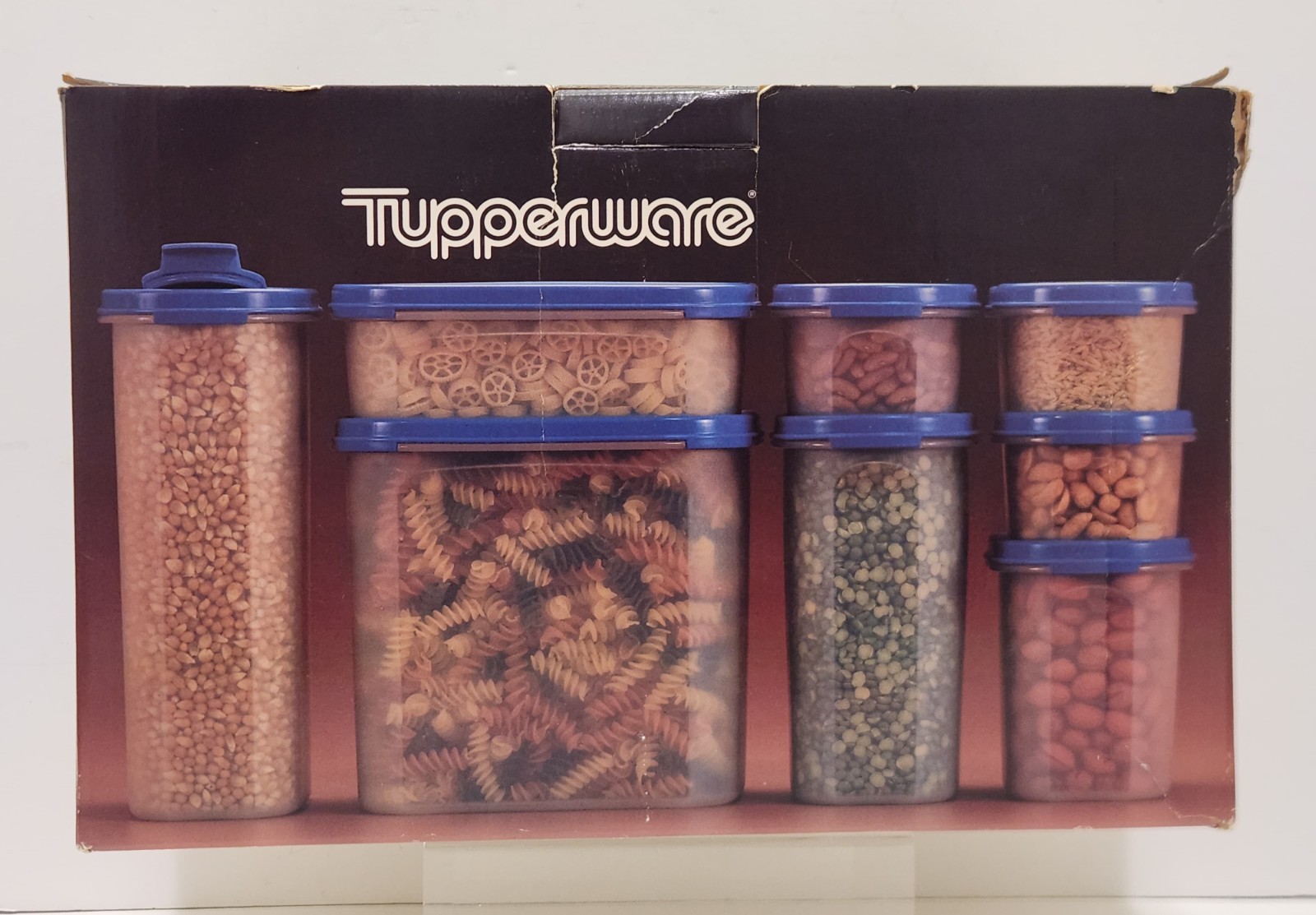 Vintage 1987 Tupperware Modular Mates Set Of 9 NO LIDS W/ Original Box New 