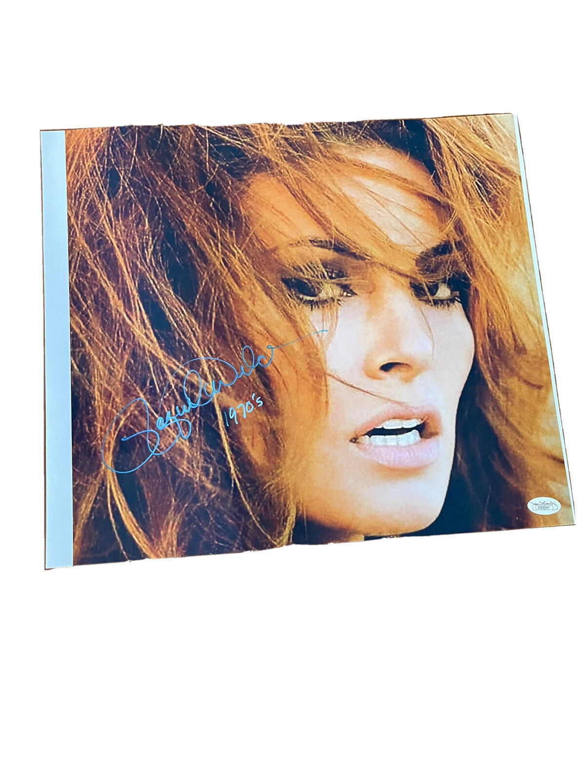 RAQUEL WELCH SIGNED 13 X 15 Poster PHOTO JSA COA Pinup Sexy