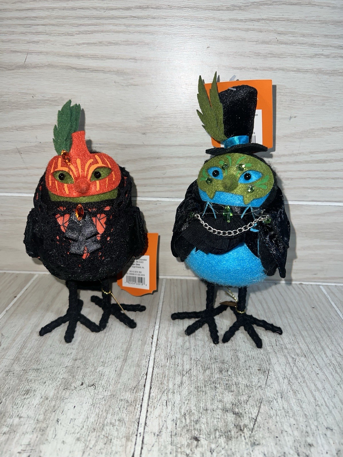 Target 2018 CITRINE & PERIDOT LOT OF 2  Masquerade Hyde and Eek Halloween Birds