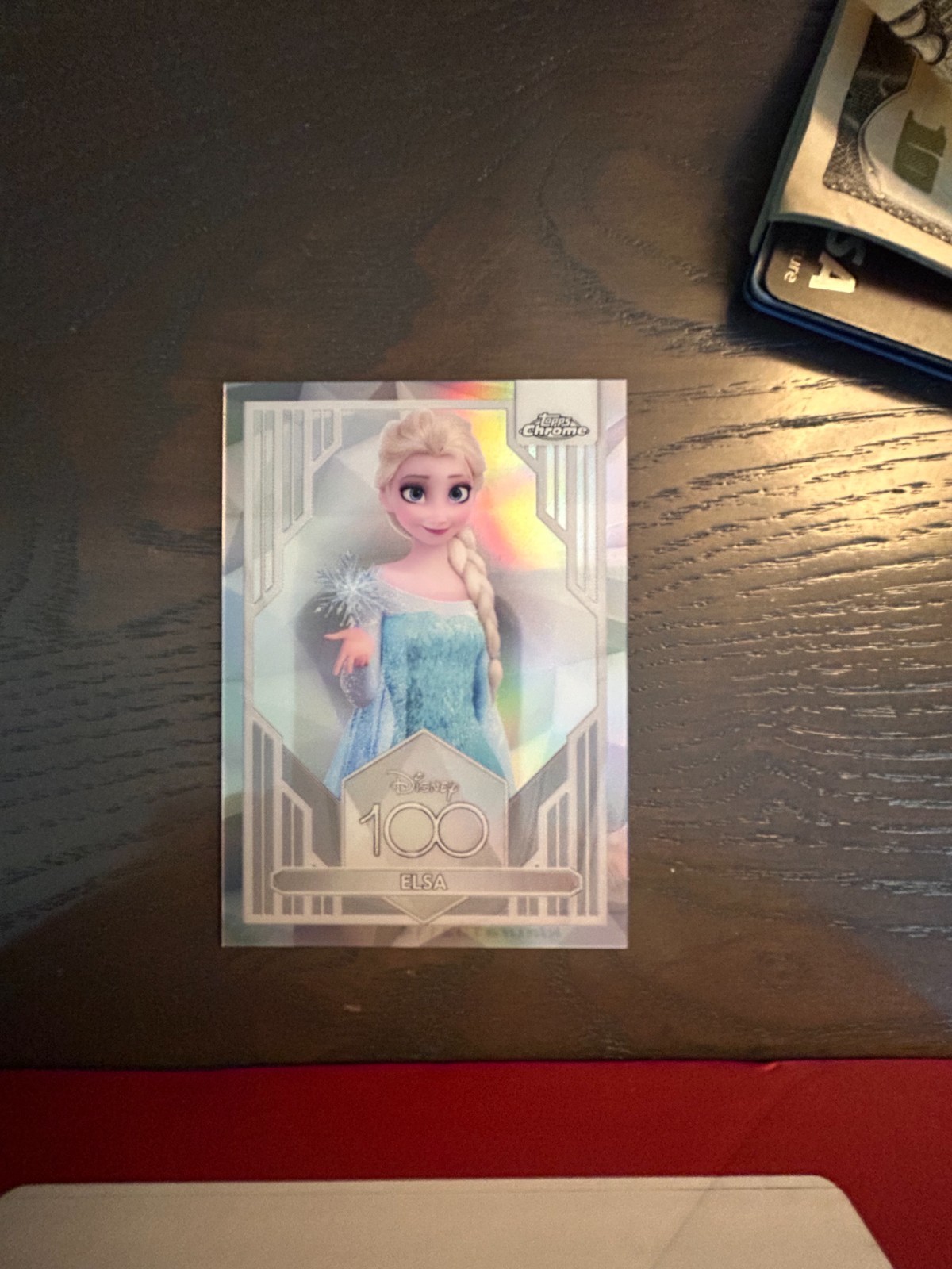 2023 Topps Chrome Disney 100 #92 Elsa Refractor Frozen