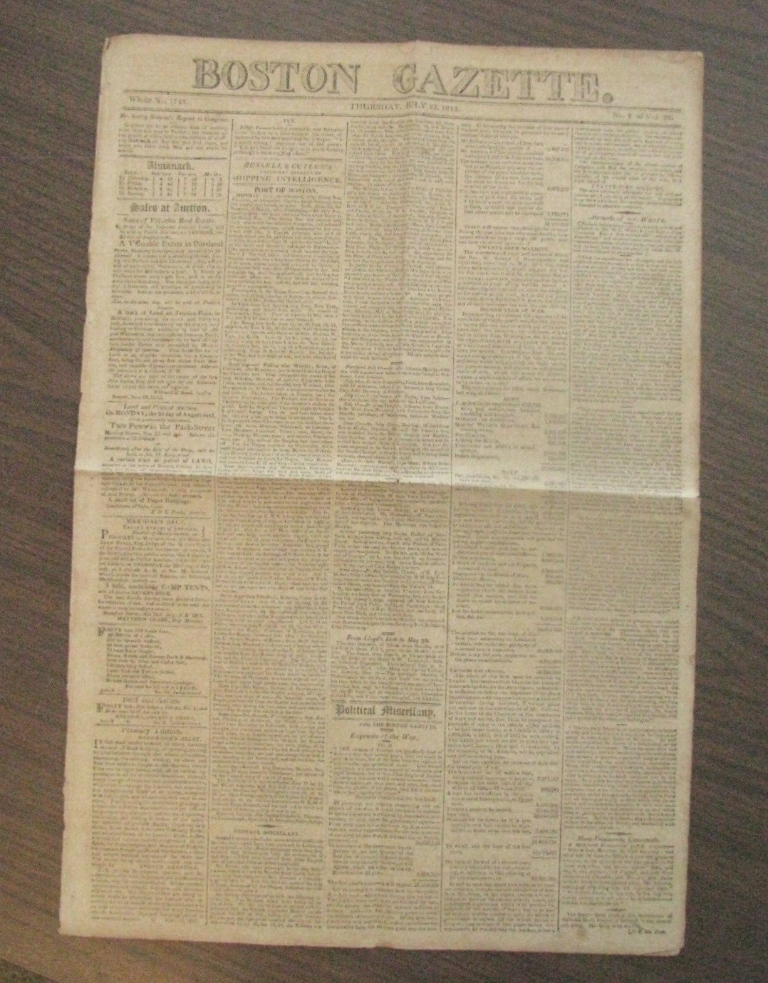 WAR OF 1812 CHESAPEAKE BAY VIRGINIA RAID & NAVY NEWS
