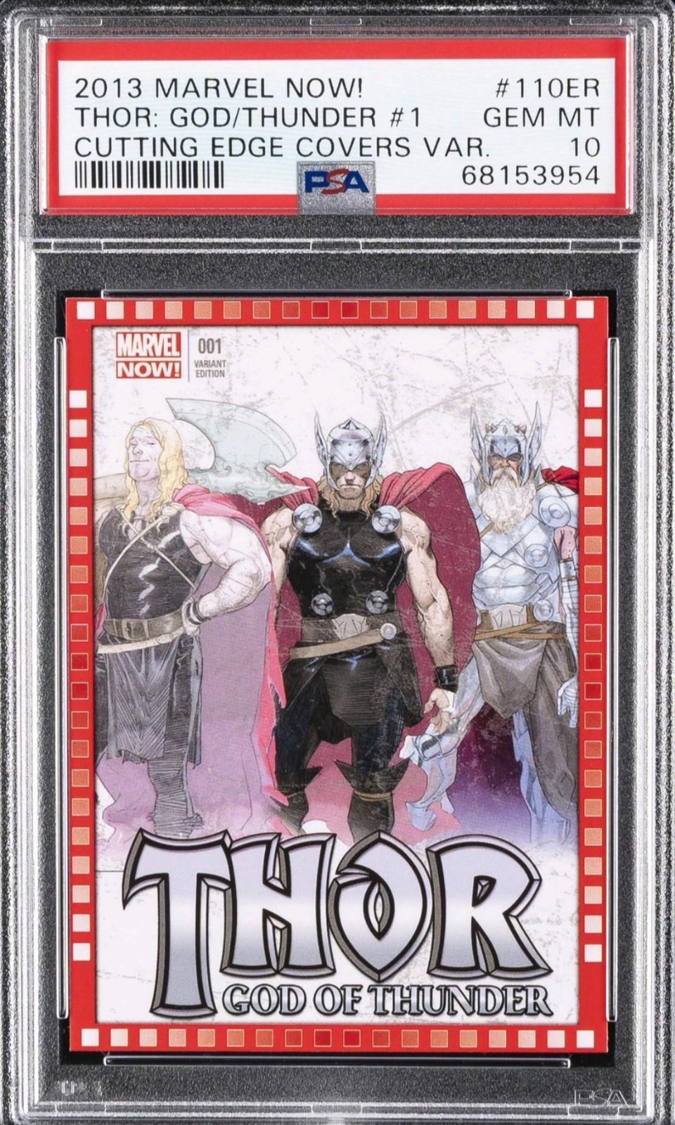 2013 THOR PSA 10 UD MARVEL NOW CUTTING EDGE COVERS VARIANTS GOD OF THUNDER 