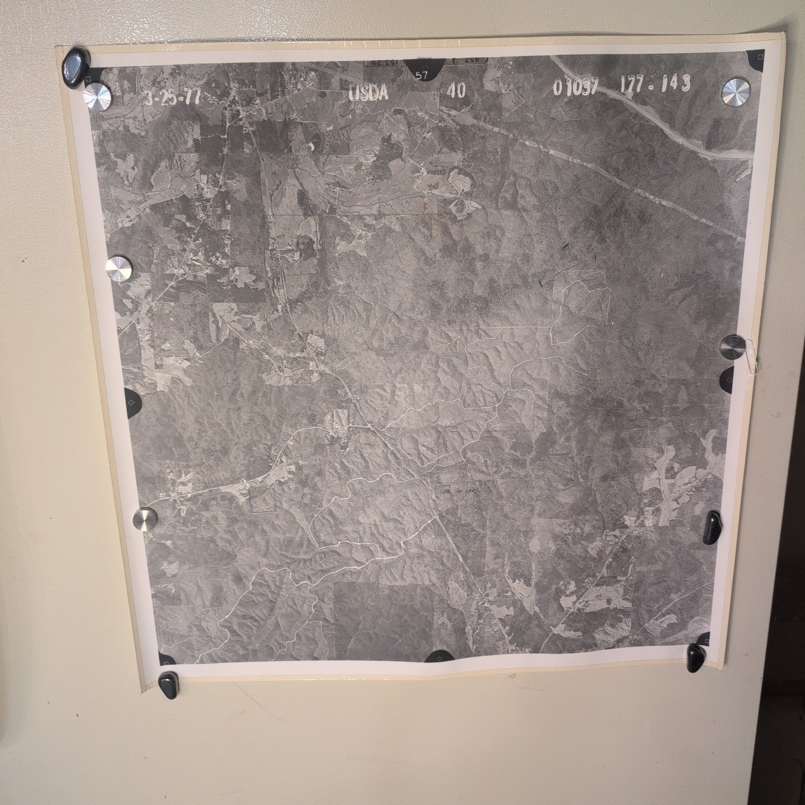 Vintage 1977 USDA Aerial Survey Photo Coosa County Alabama Series of 27 Maps