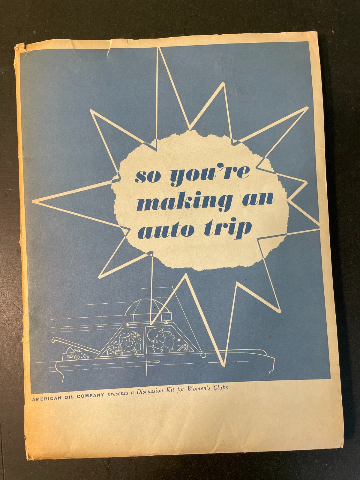 Vintage 1960s Standard American Oil Travel Trip Expense Presentation Kit Planner