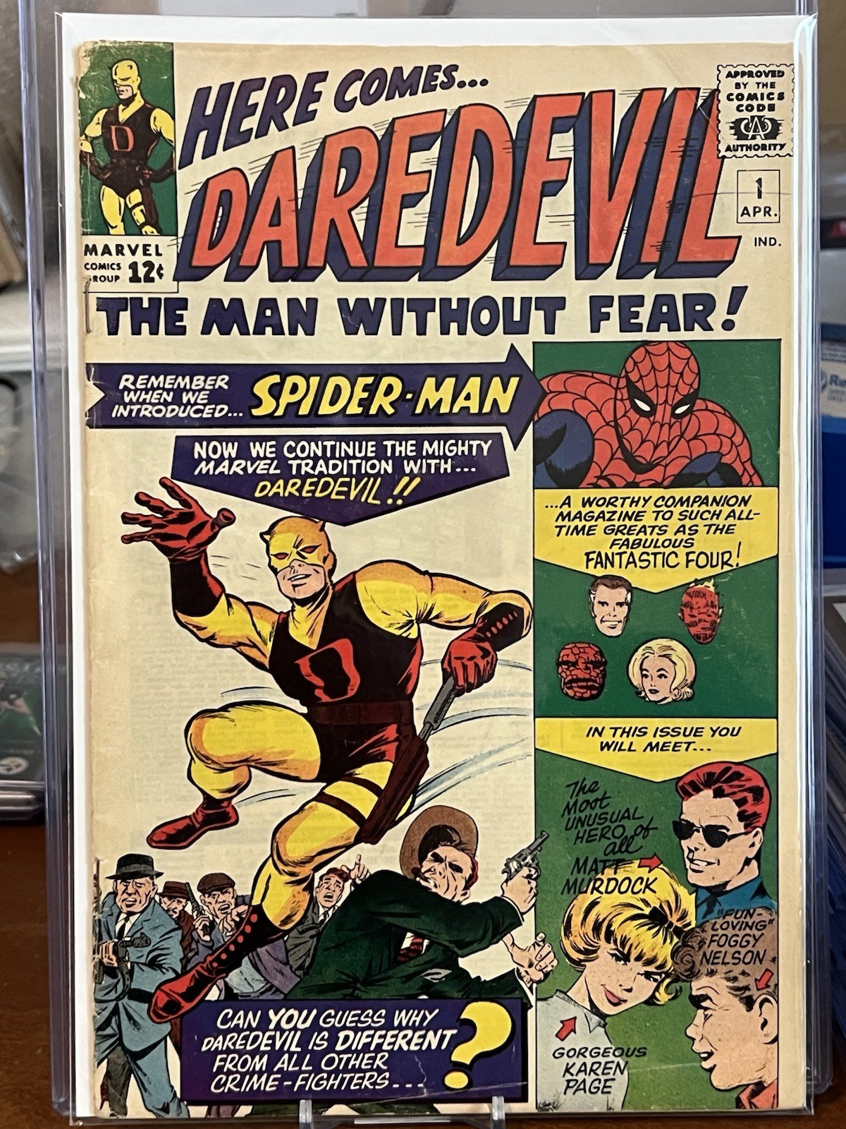 Daredevil #1 FIRST APPEARANCE OF DAREDEVIL Marvel April 1964 Solid Huge Key🔥