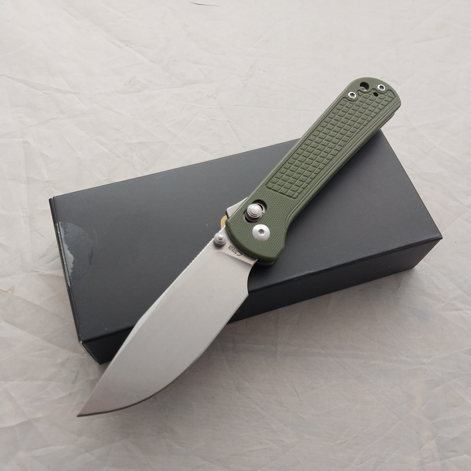 CJRB Bolt Recoil Lock V2 OD Green G10 Folding AR-RPM9 Pocket Knife 1960GN