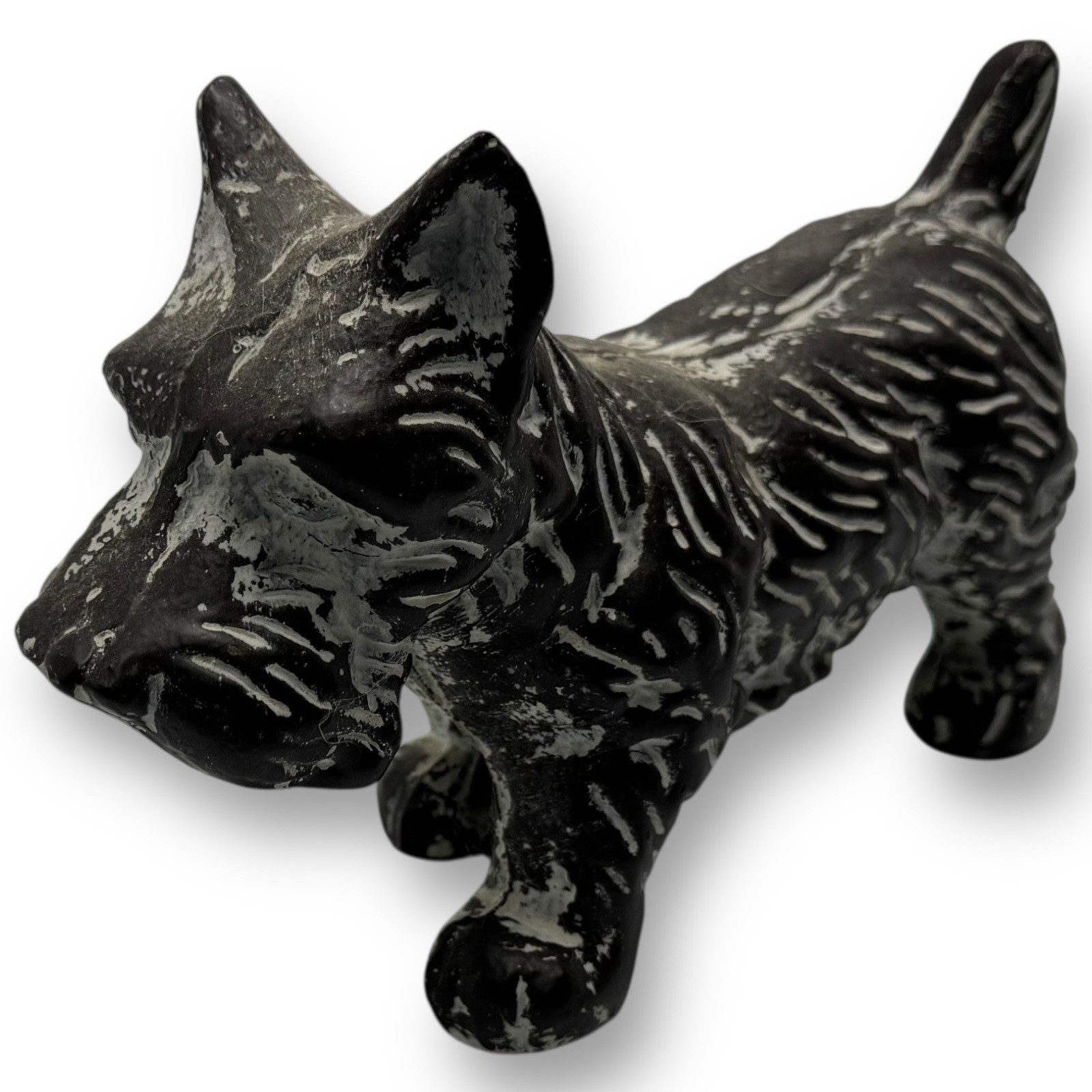 Vintage Cast Iron Scottie Dog Doorstop