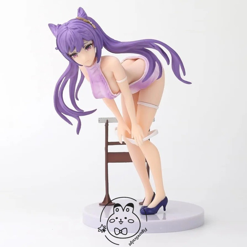 1/7 Keqing Sexy Anime PVC Figure Statue 17cm No Box