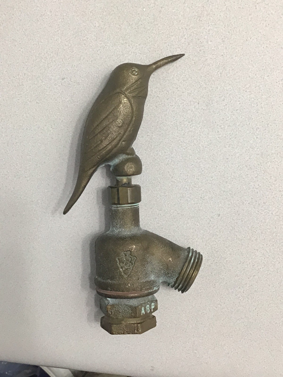 Vintage Brass Hummingbird Spigot/handle Garden decor Faucet