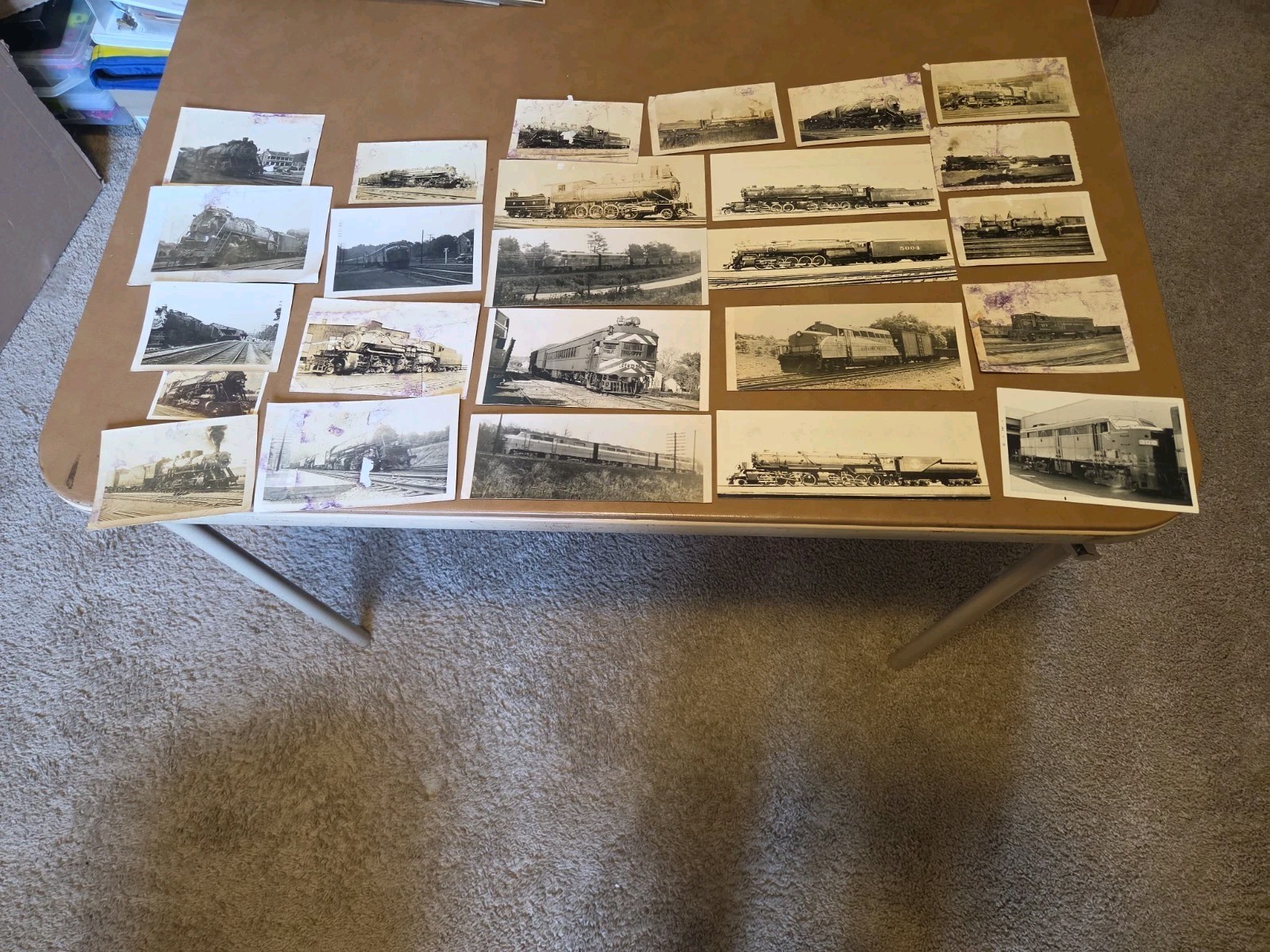 Vintage Train, Locomotive,  Railroad Photo Lot.....20+ Items  